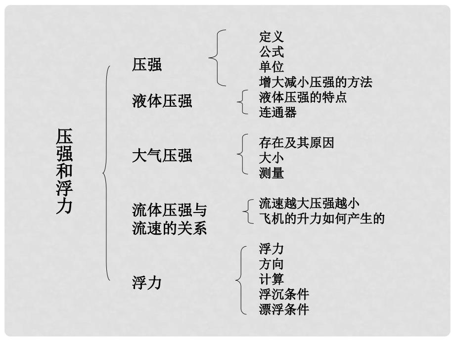 广东省中山市九年级物理上册 第十四章 压强和浮力《压强和浮力复习课》课件 新人教版_第2页