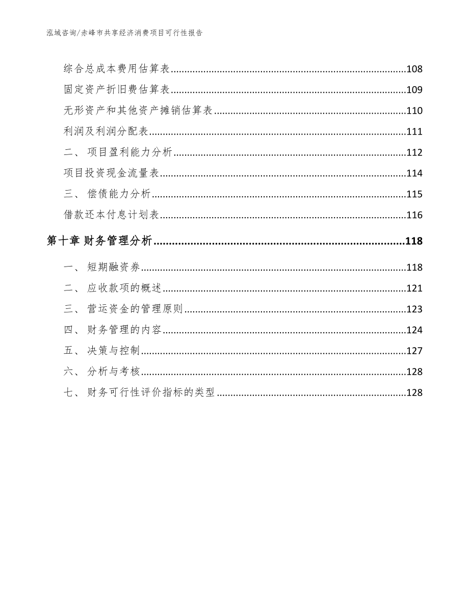 赤峰市共享经济消费项目可行性报告【模板参考】_第4页