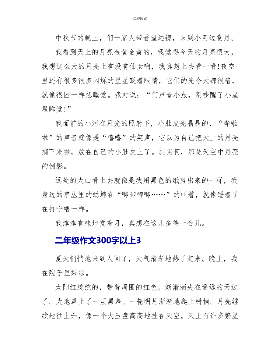 二年级小学生作文300字以上10篇_第2页