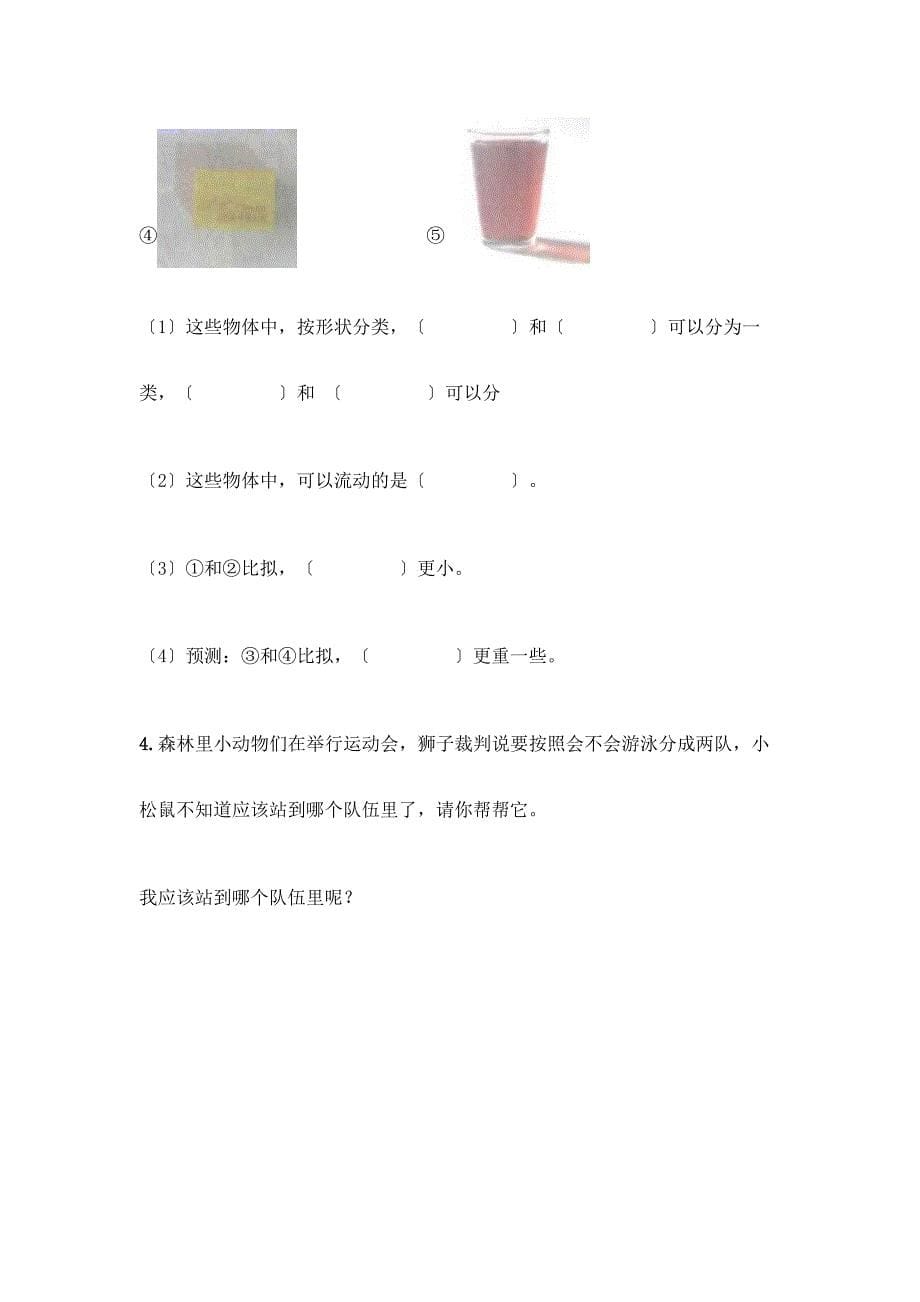 一年级下册科学期末测试卷-精品(网校专用).docx_第5页