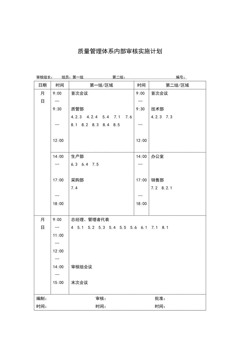 9000内部审核实例示例1_第2页