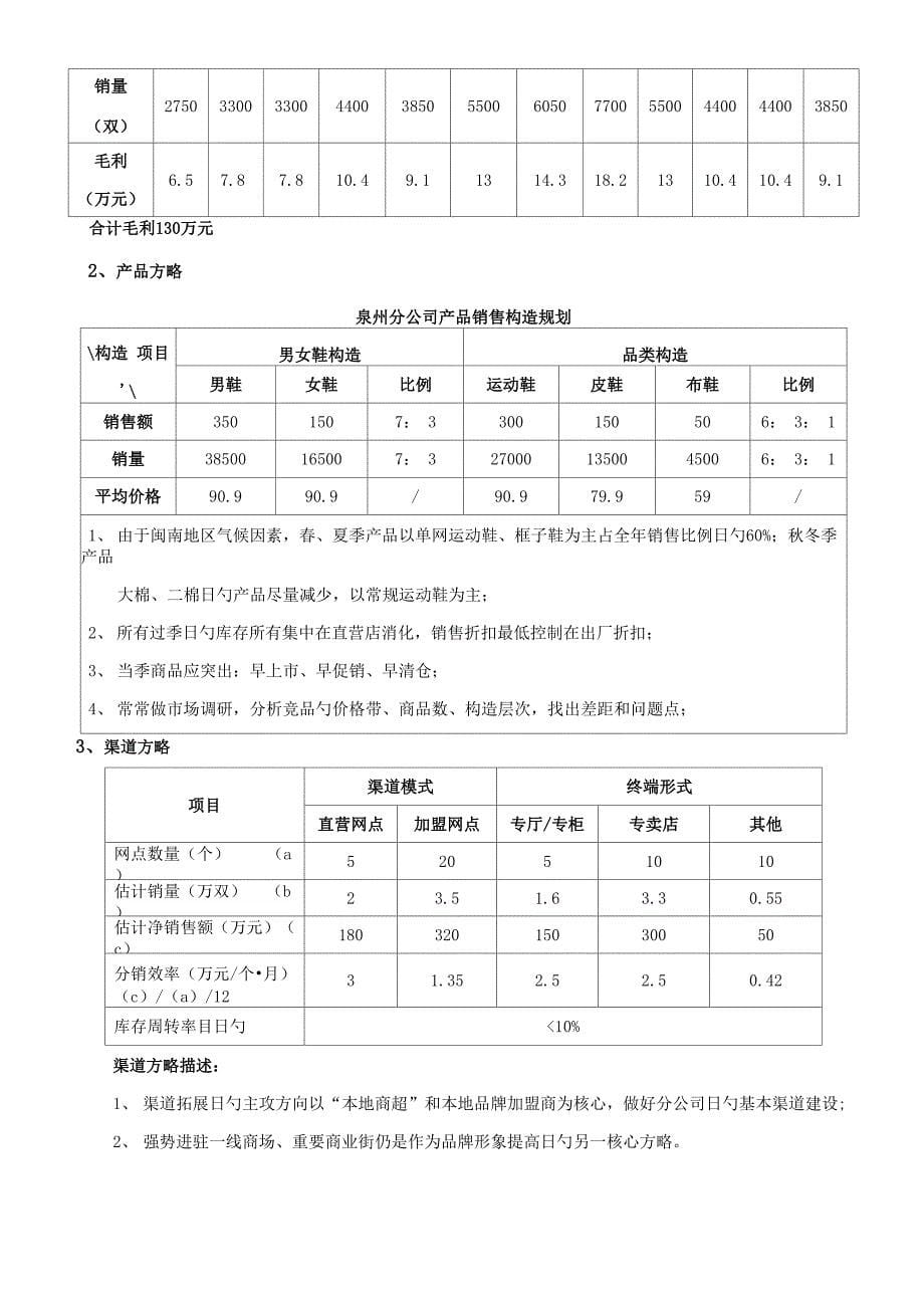 泉州分公司运营综合计划专题方案_第5页