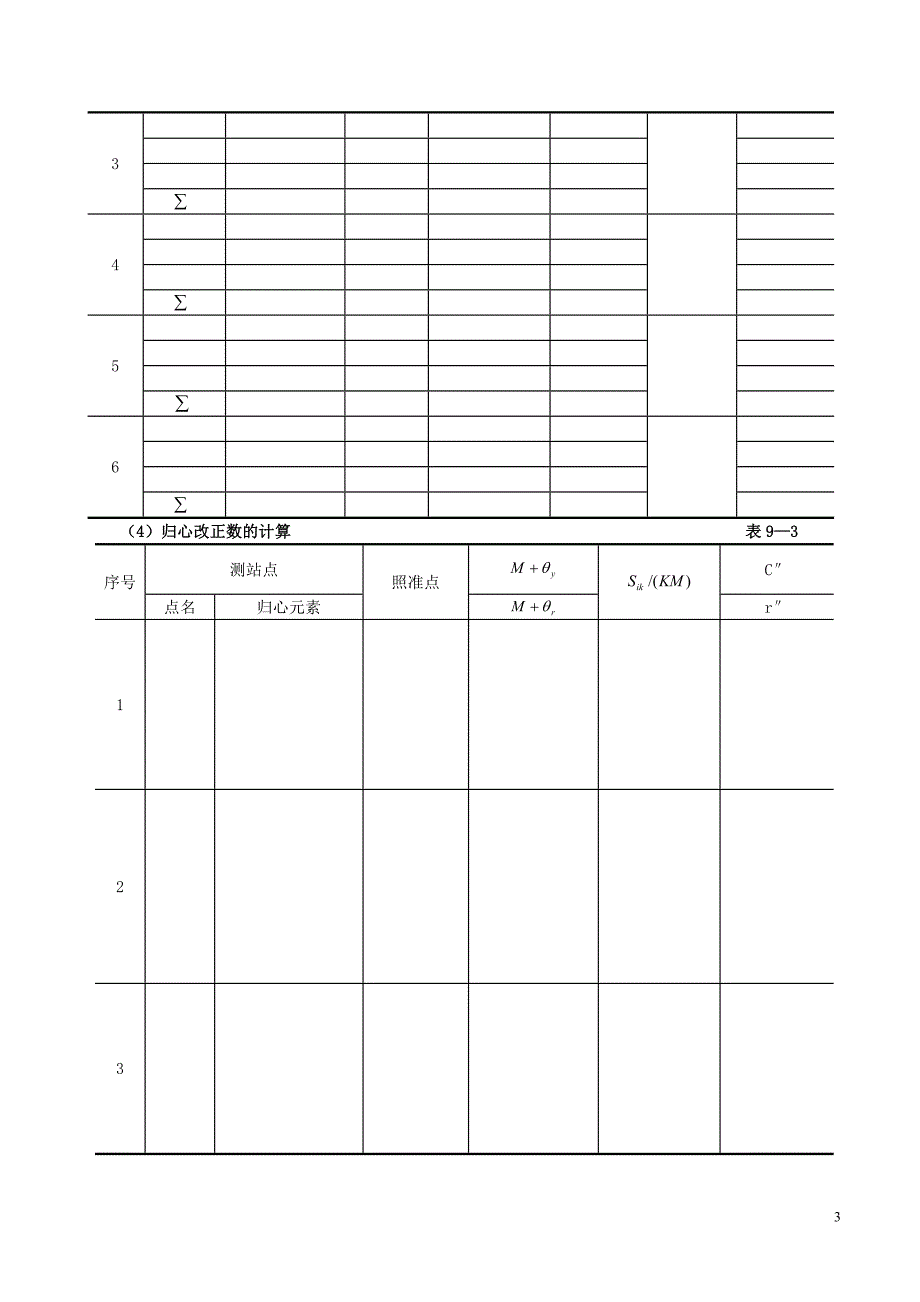 第四部分控制测量练习(9概算).doc_第3页