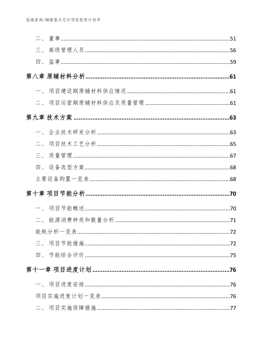 铜陵显示芯片项目投资计划书【模板范本】_第4页