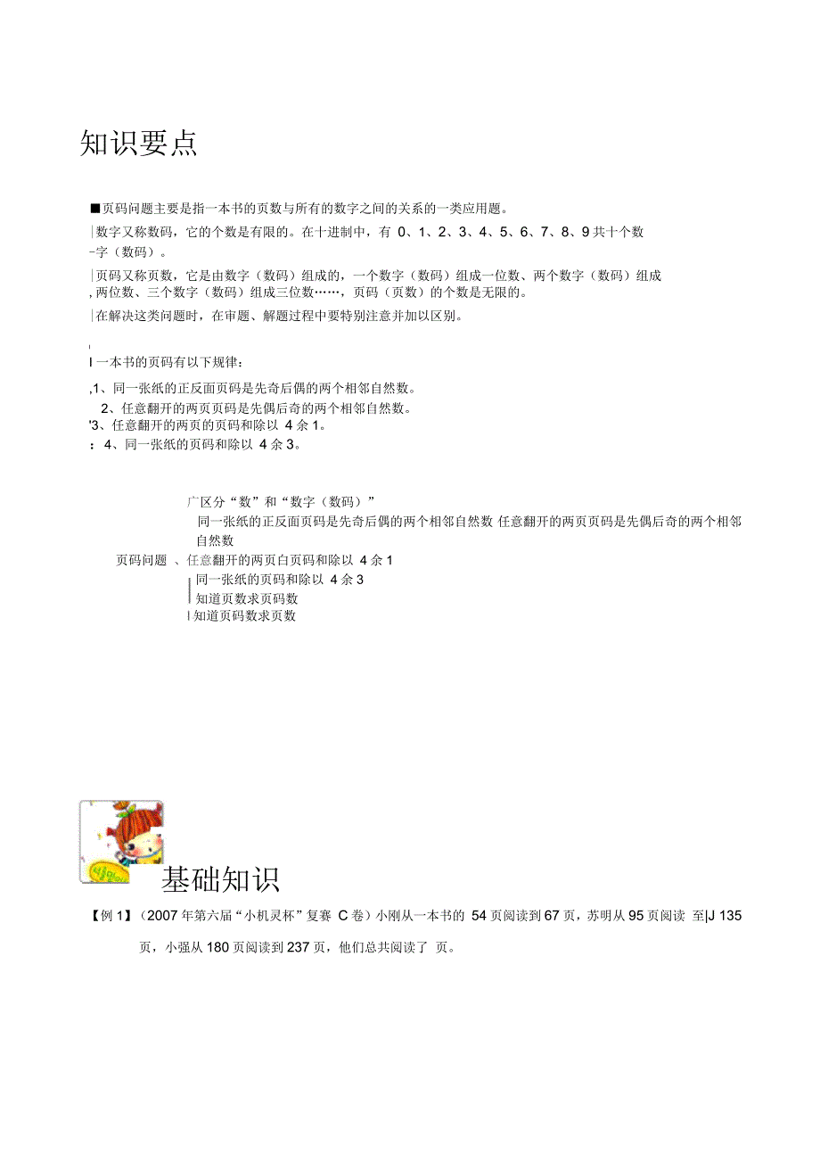 小学奥数页码问题精粹_第1页