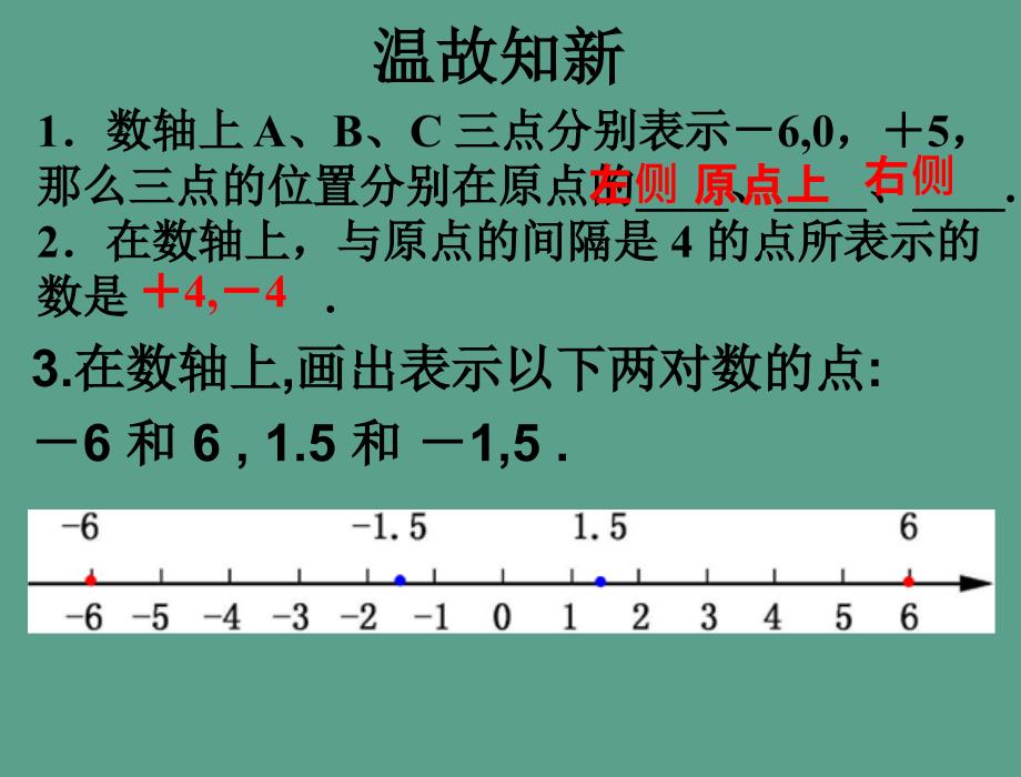 人教版数学七年级上第一章1.2.3相反数ppt课件_第3页