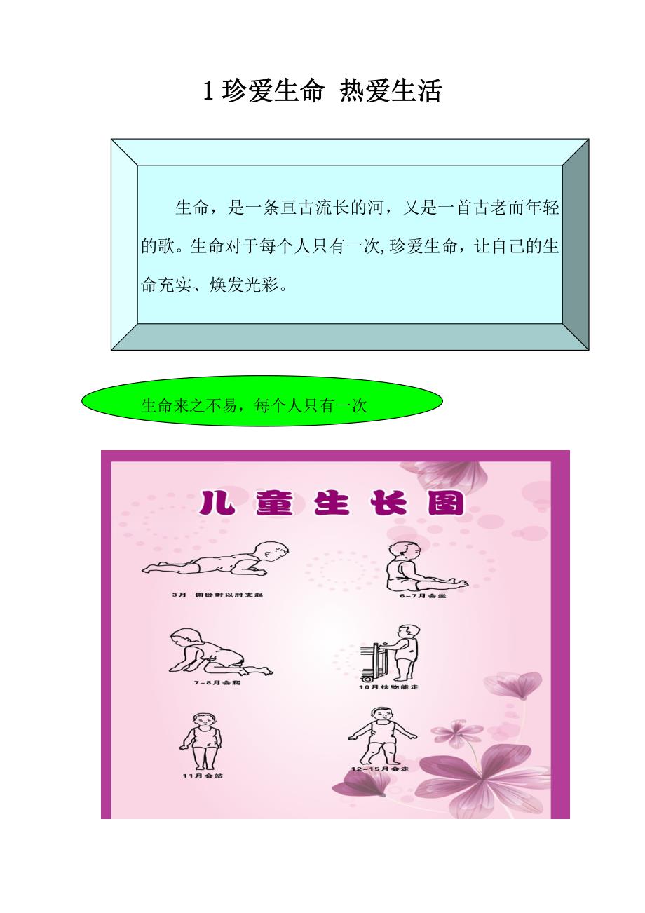 1珍爱生命热爱生活.doc_第1页