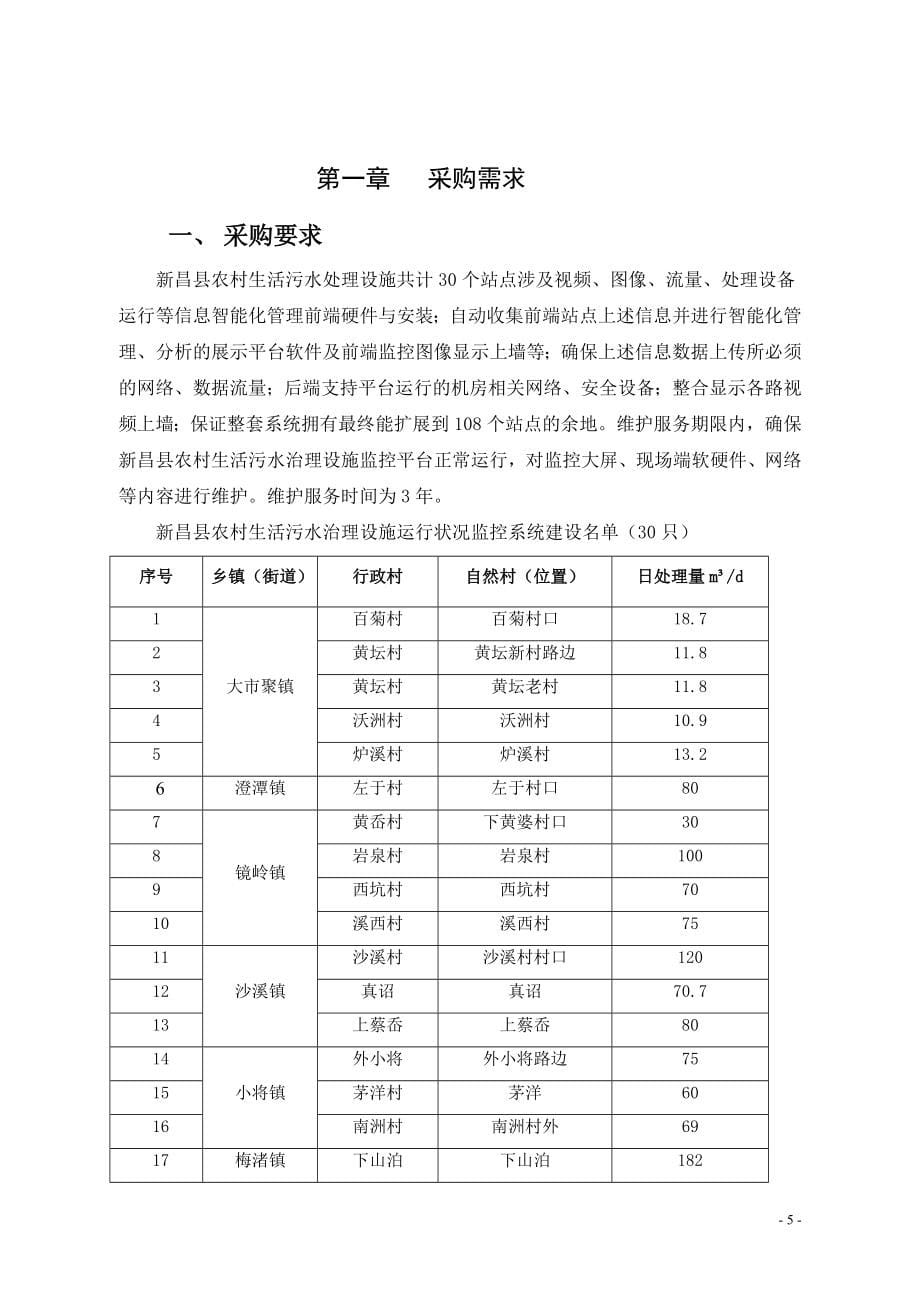 新昌县农村生活污水治理设施运行状况监控系统建设项目公开_第5页