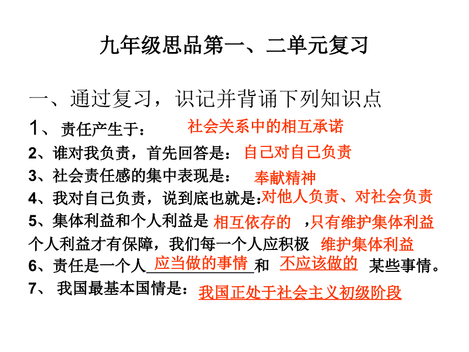 九年级思品一二单元复习_第1页