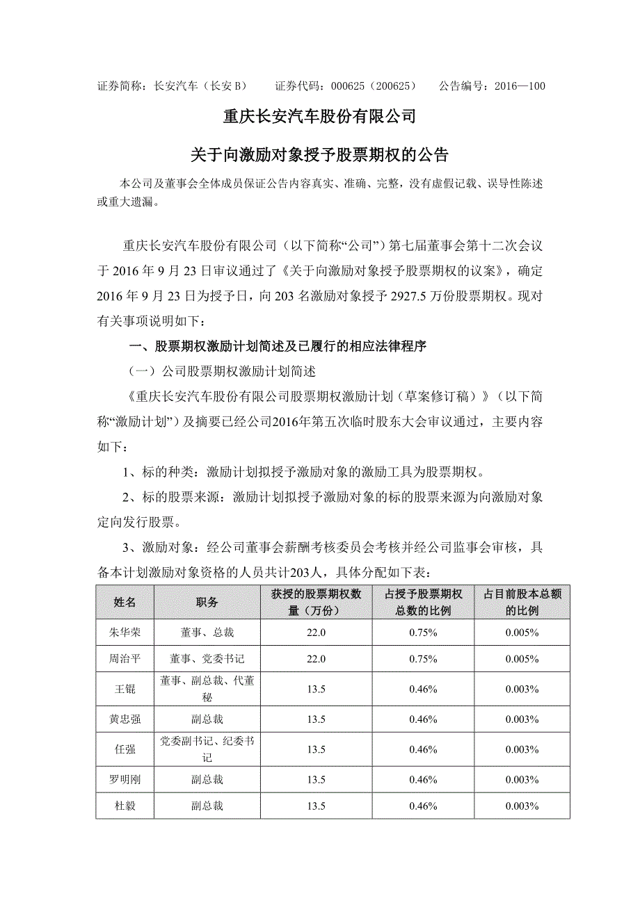 证券简称长安汽车长安证券代码_第1页