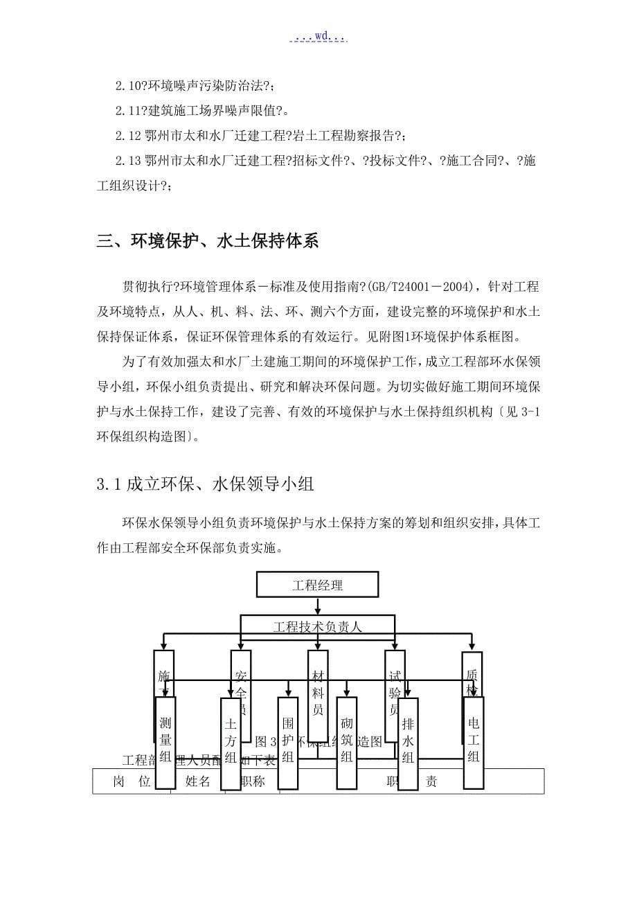 环境保护和水土保持施工组织设计方案和对策_第5页