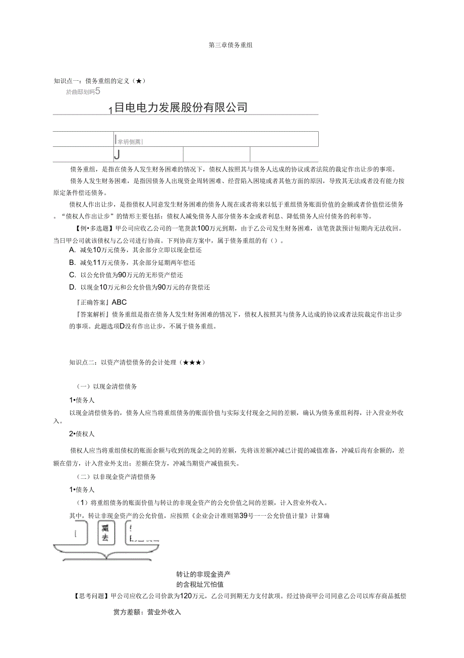 第三章-债务重组-讲义_第1页