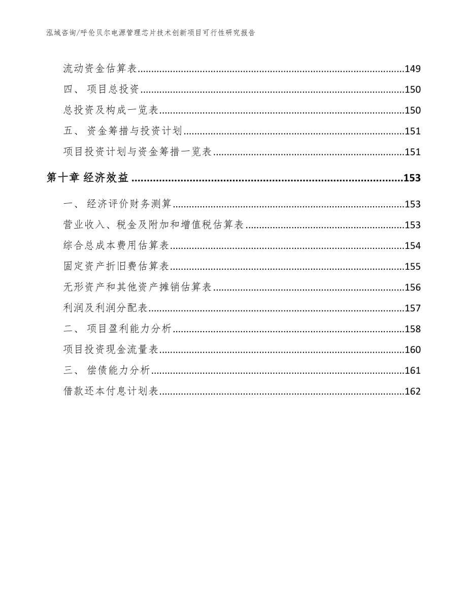 呼伦贝尔电源管理芯片技术创新项目可行性研究报告（范文）_第5页