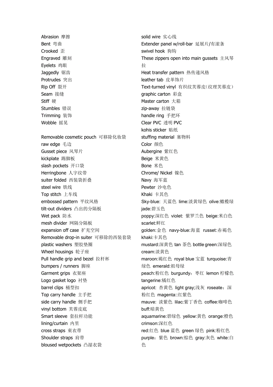 箱包英语专业术语.doc_第3页