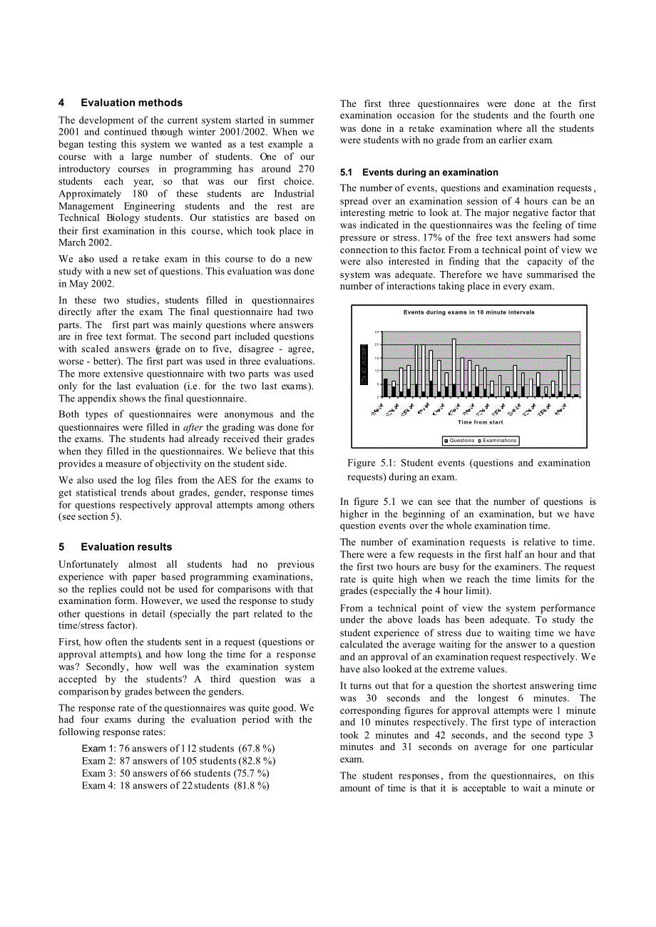 外文资料--Evaluation of an Authentic Examination System (AES)_第4页