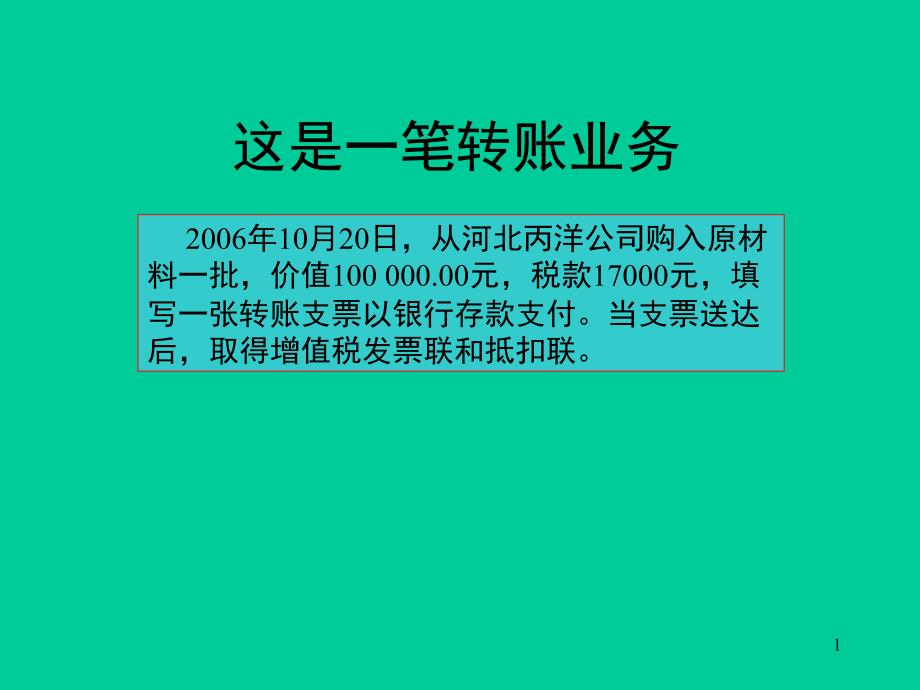 转账支票的填写一步一步教你填支票课堂PPT_第1页