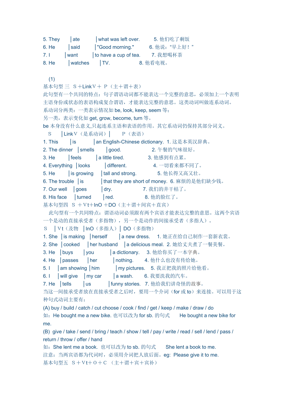 五种基本句型_第2页