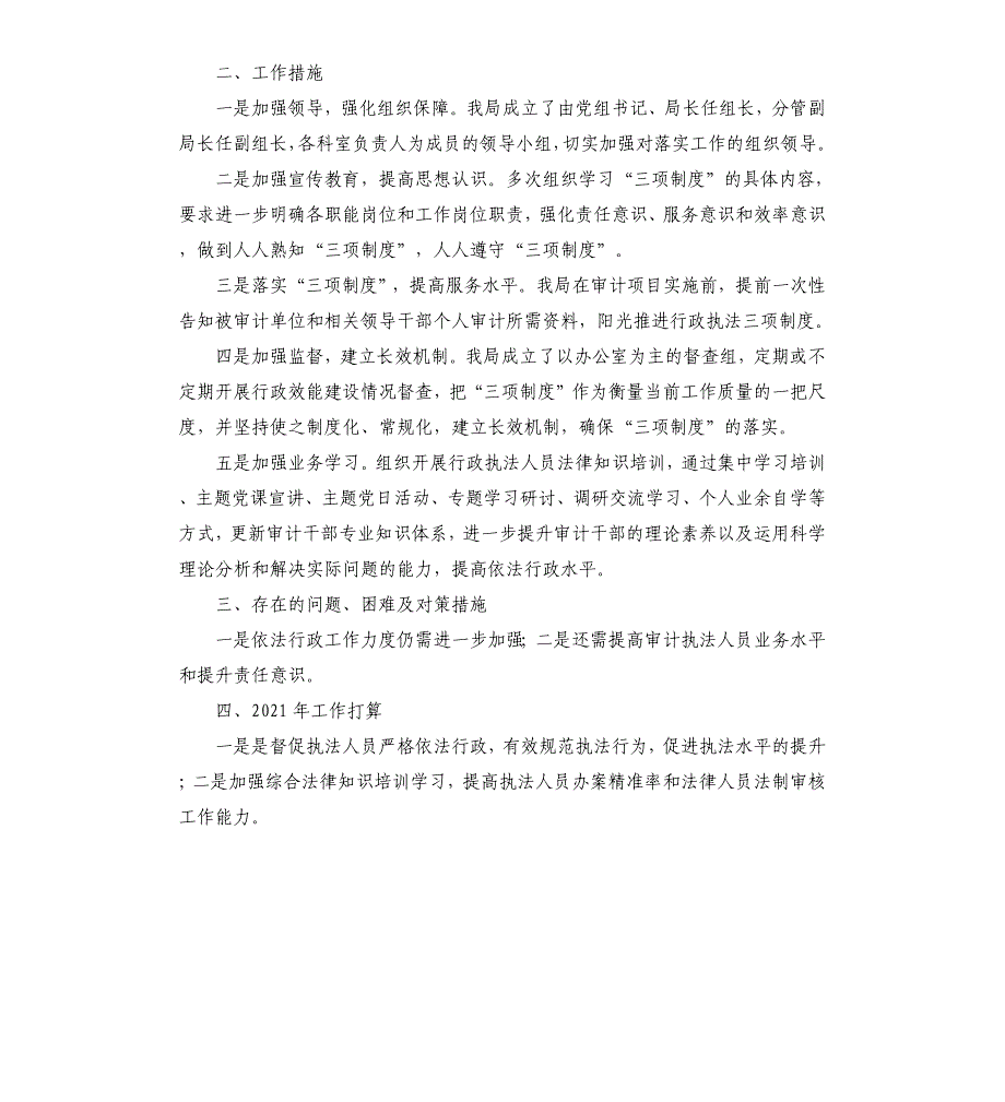 市审计局2020年行政执法工作总结_第3页