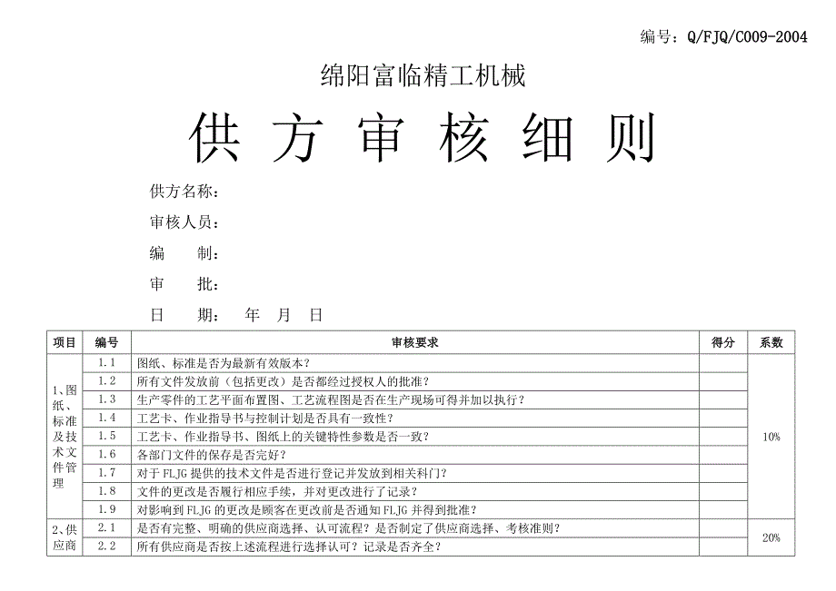 合格供方审核细则_第1页