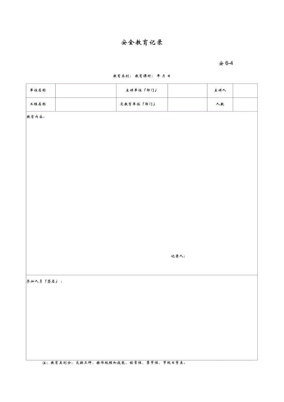 6日常安全教育培训记录_第2页