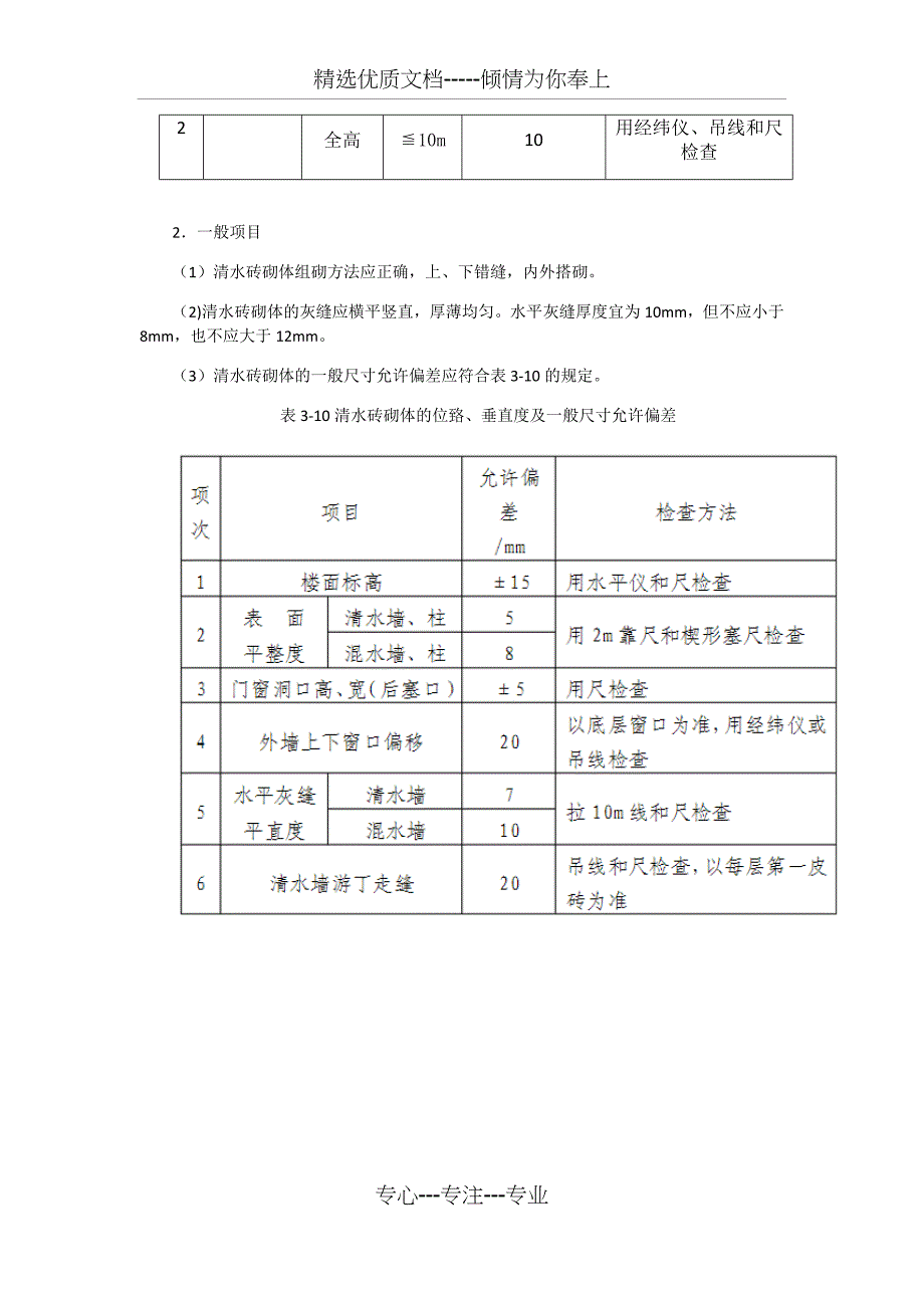 清水砖墙砌体工程施工工艺(共4页)_第4页