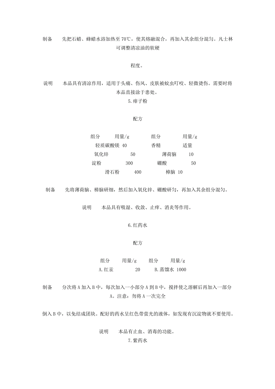 酊油膏剂配方大全_第3页