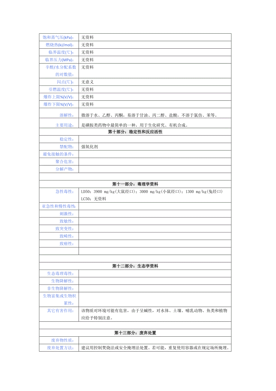 磺胺化学品安全技术说明书.doc_第3页