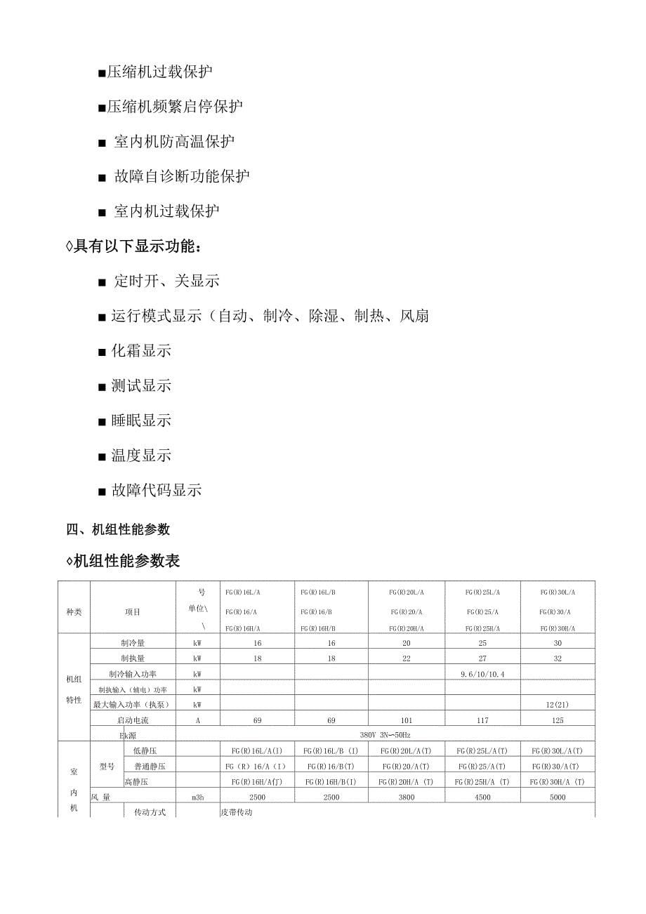 FG系列风管机选型手册_第5页