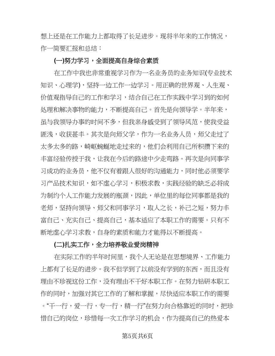 营销部活动个人总结样本（3篇）.doc_第5页