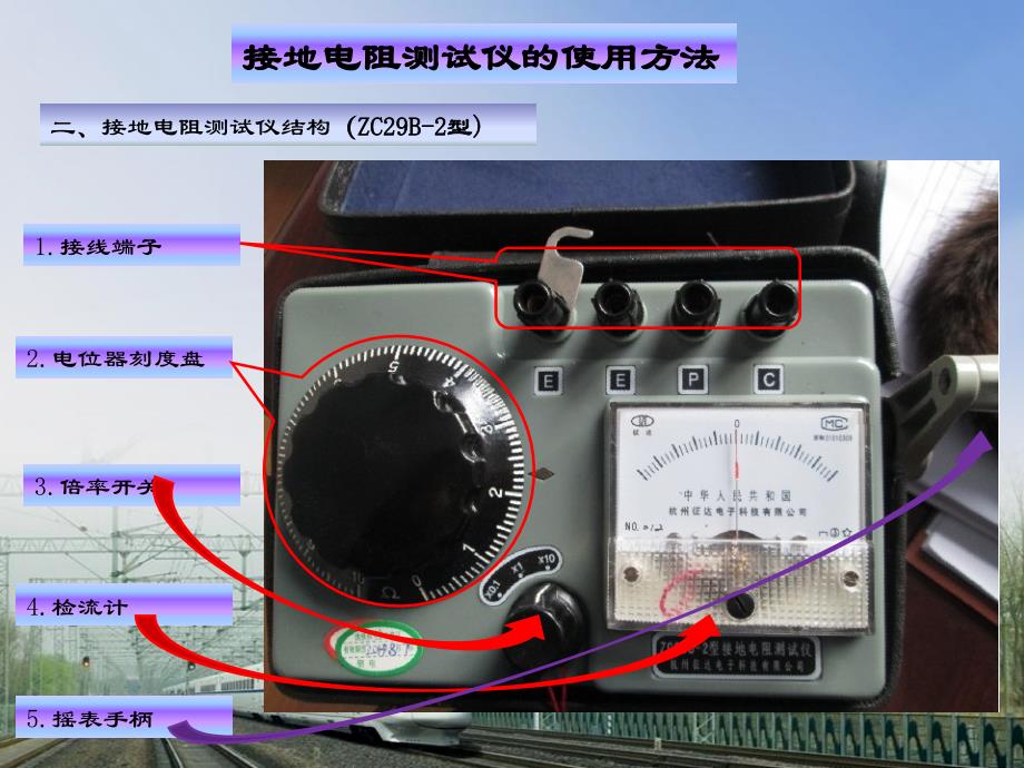 ZC29-B型接地电阻测试仪手摇式说明书.ppt_第4页