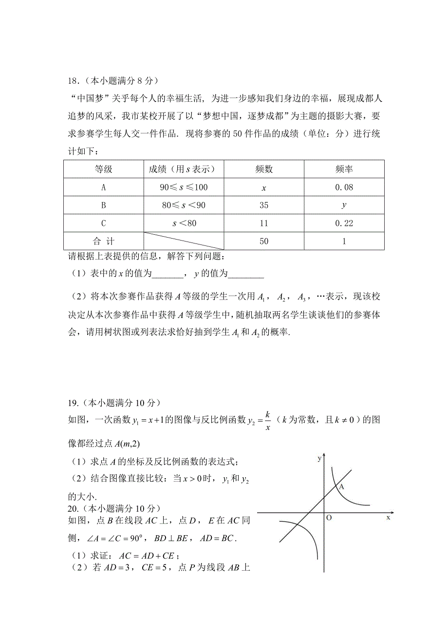 【精品】四川省成都市中考数学试卷Word版_第4页