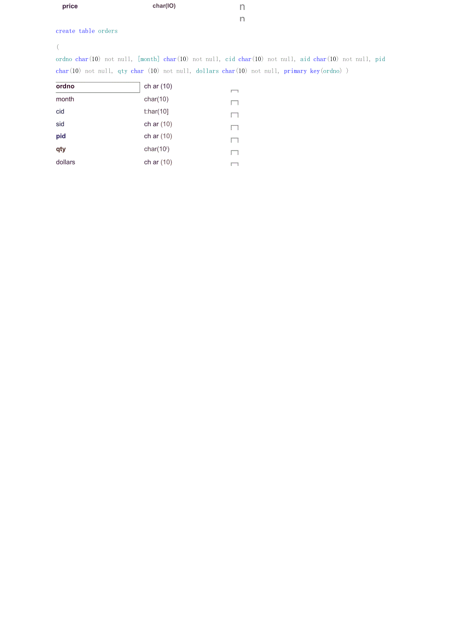 实验3：使用SQL语句创建并管理数据库_第4页