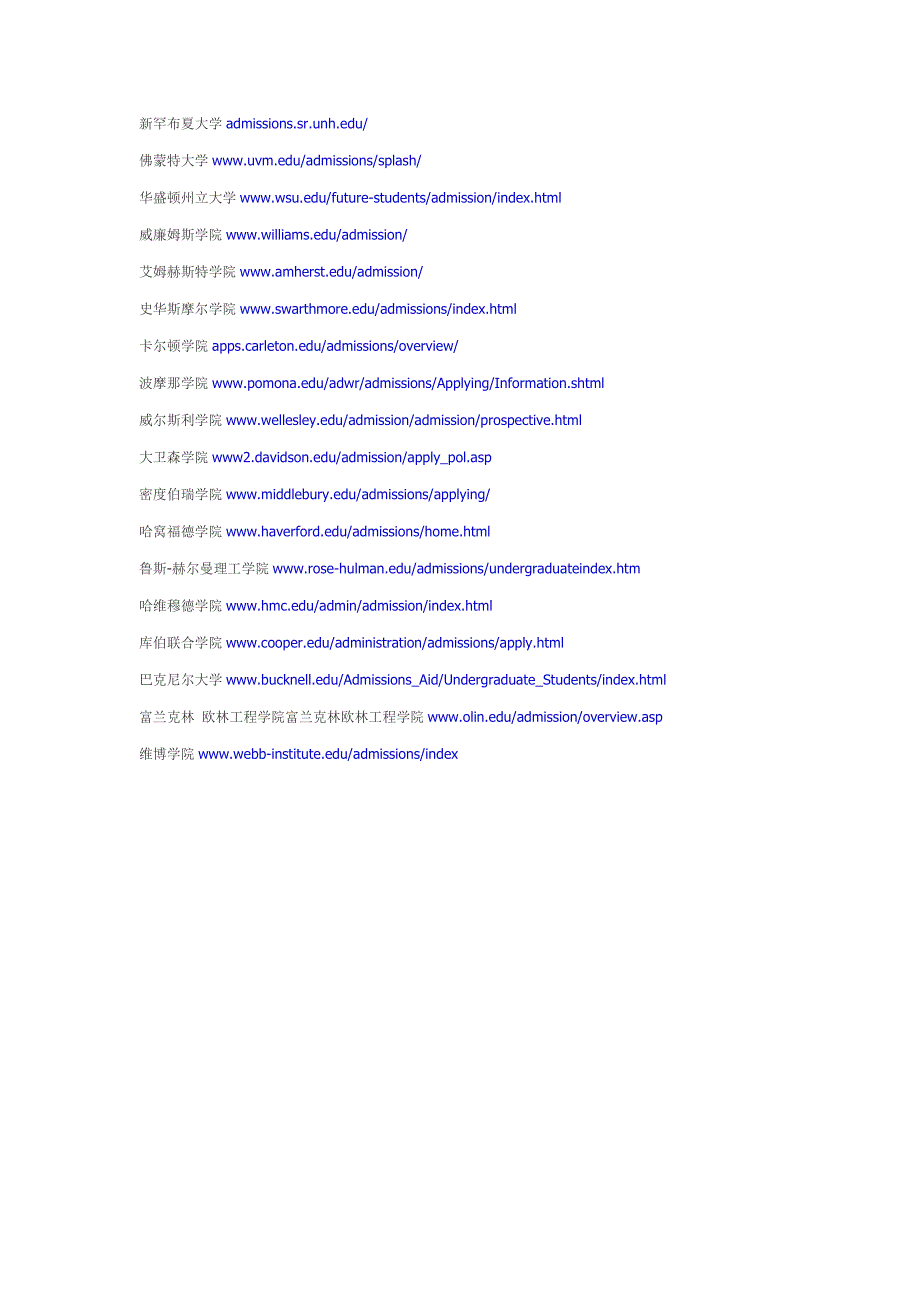 【出国必看】美国100所大学招生网址_第4页