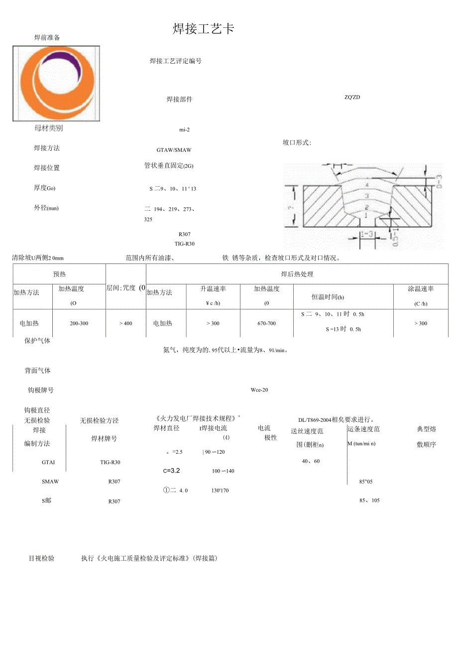 压力管道焊接工艺卡_第2页