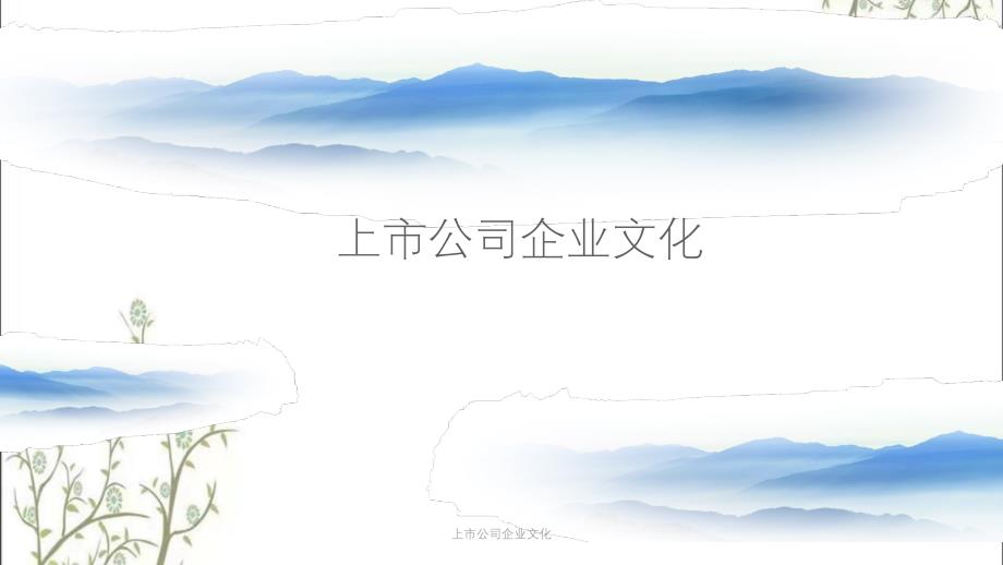 上市公司企业文化课件_第1页