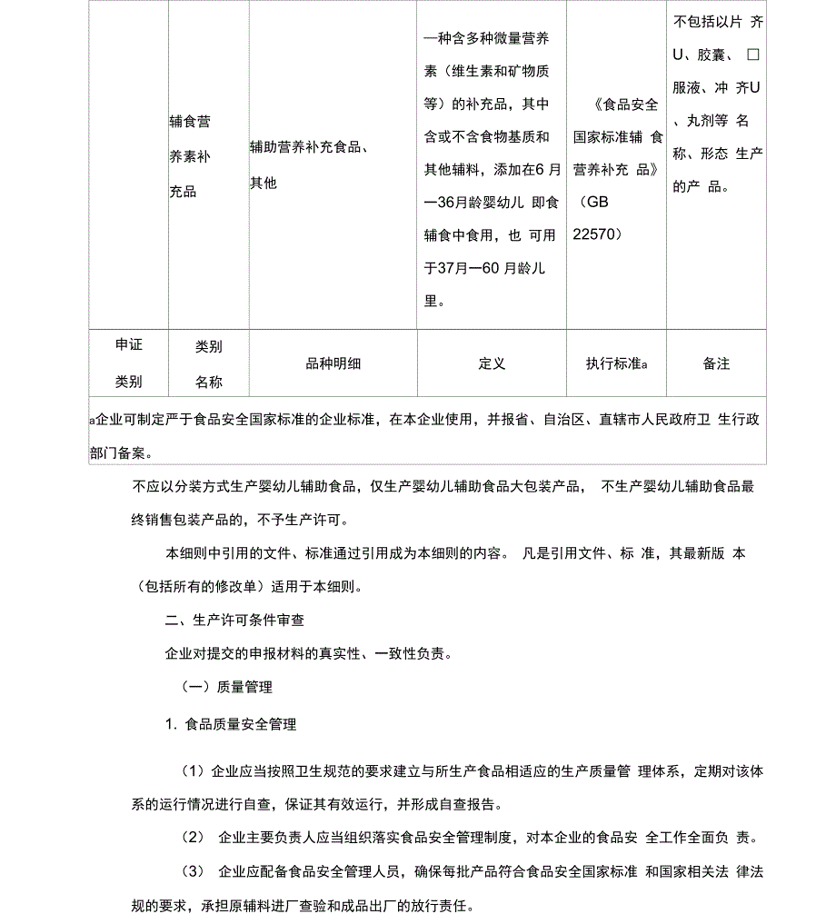 婴幼儿辅助食品生产许可审查细则_第3页