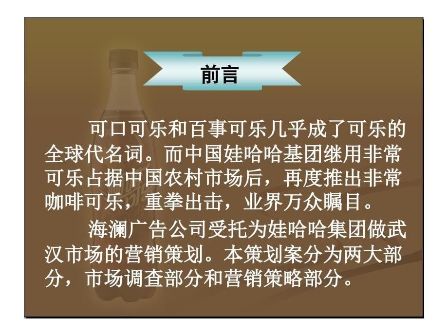 咖啡可乐武汉市场推广策划案_第5页