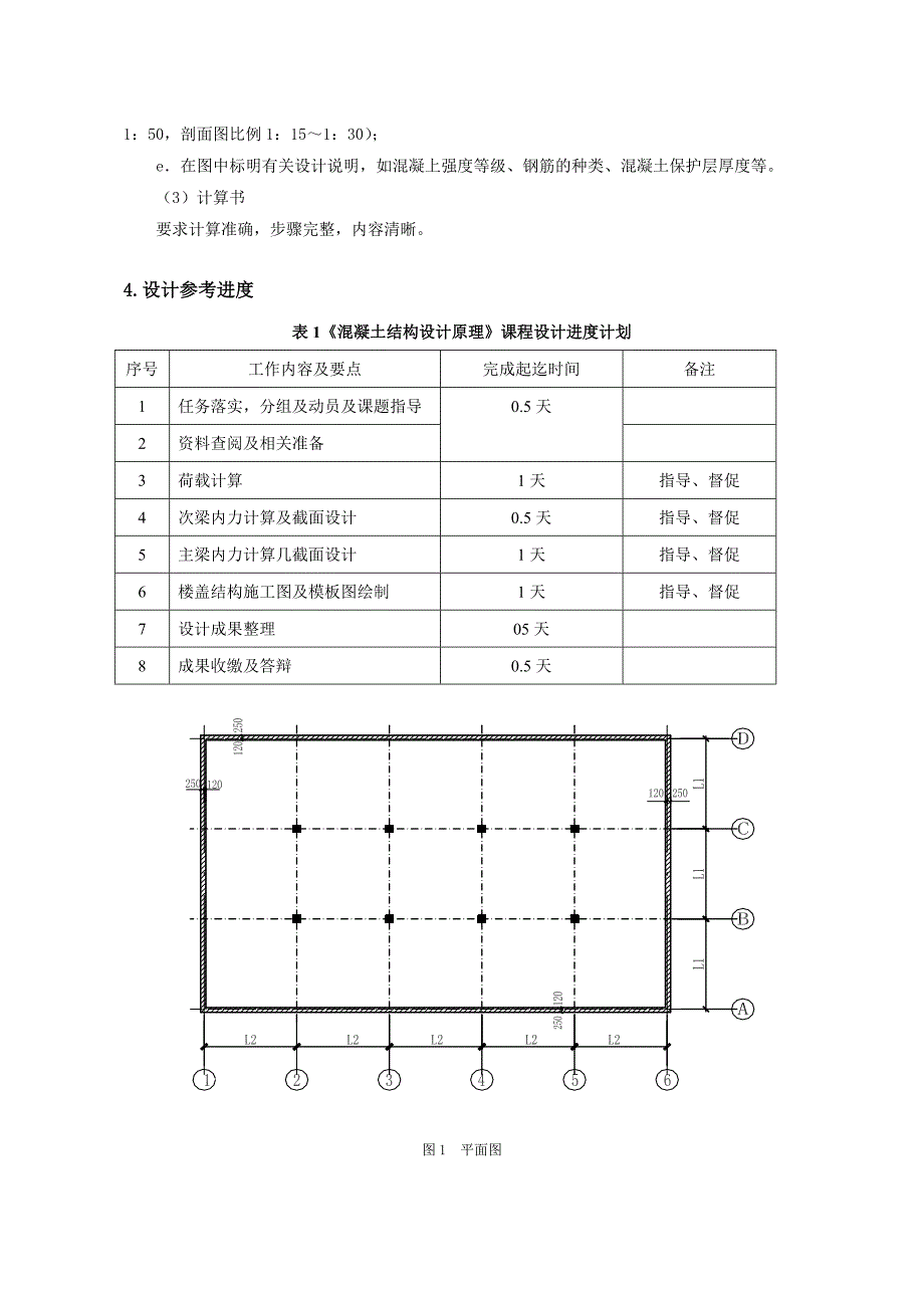 2.现浇单向板肋梁楼盖课程设计任务书58317.doc_第3页