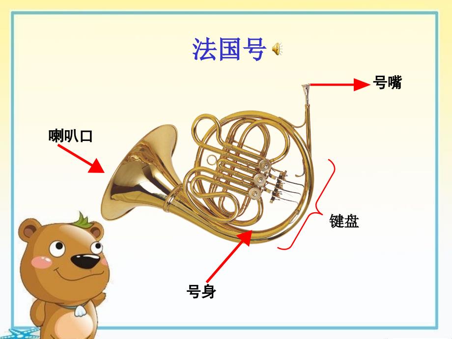 精品一年级上册音乐课件法国号5人音版简谱可编辑_第4页