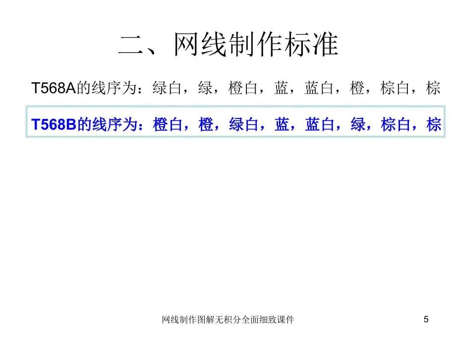 网线制作图解无积分全面细致课件_第5页