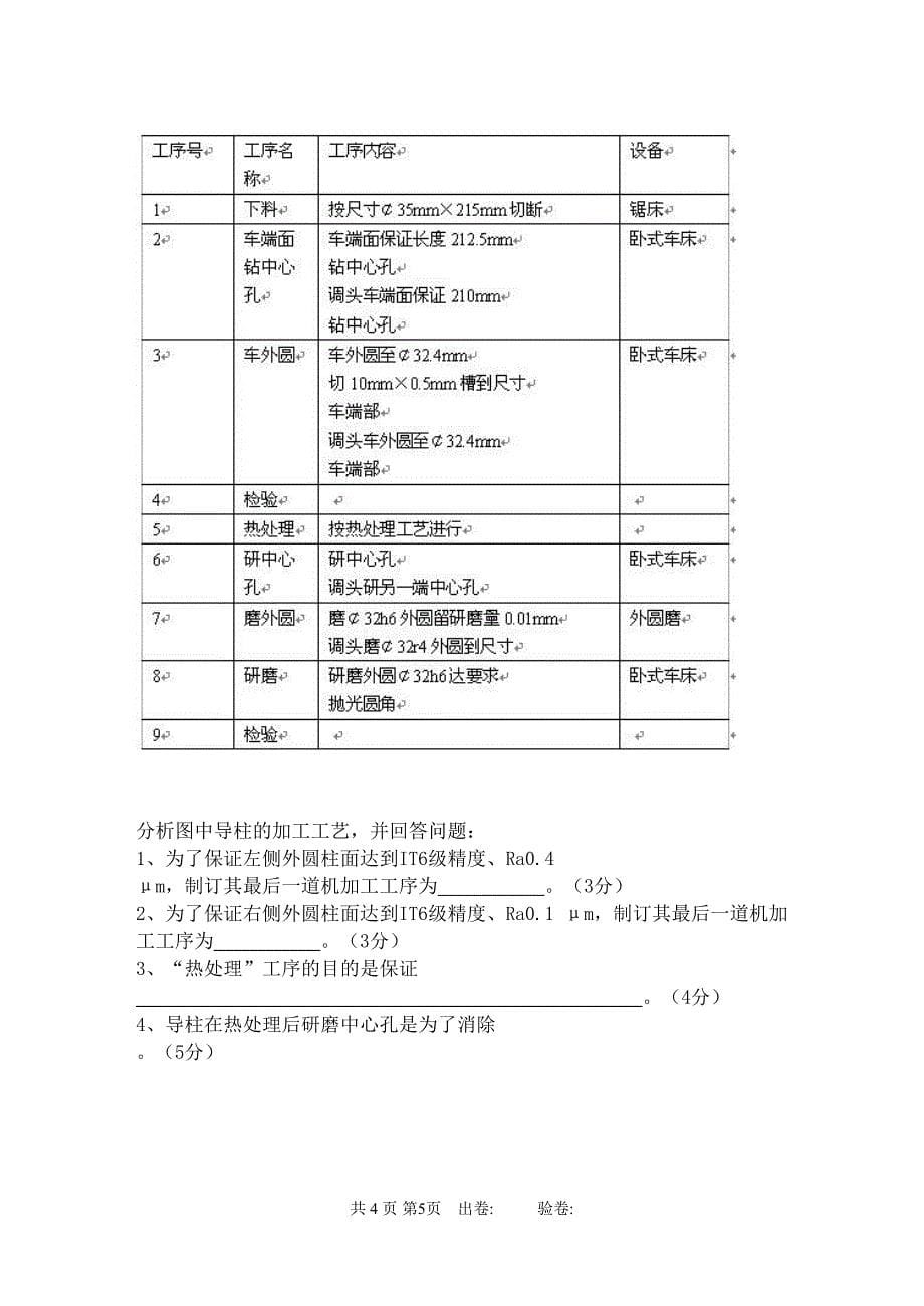 模具制造技术试卷附答案(DOC 11页)_第5页