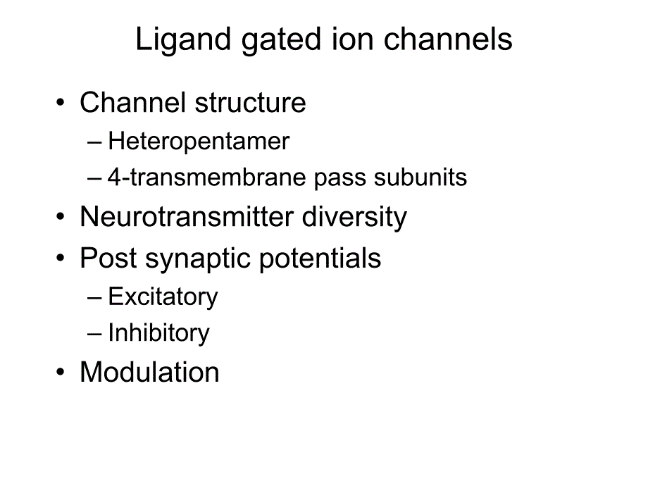 Liand gated ion channels配体门控离子通道_第1页