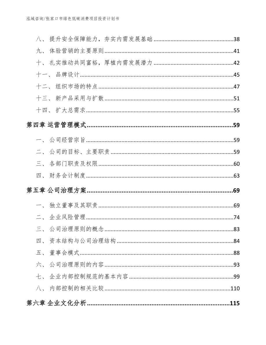 张家口市绿色低碳消费项目投资计划书【范文模板】_第2页