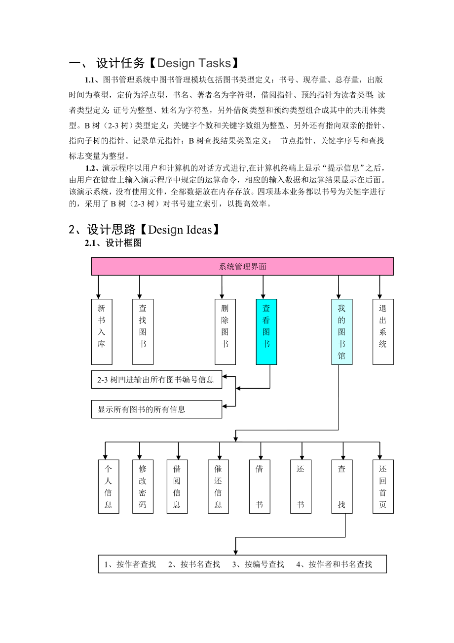 数据结构课程设计图书管理_第2页