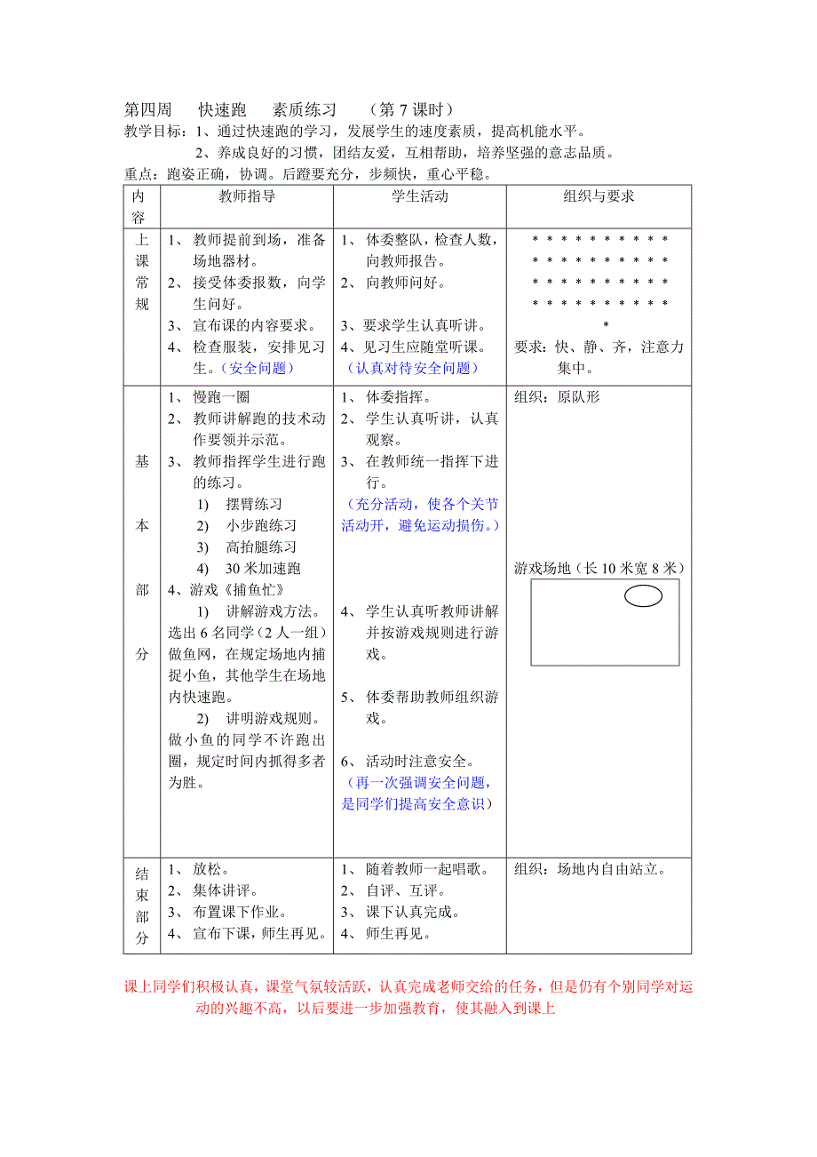 初中八年级体育课教案全集教案_第4页