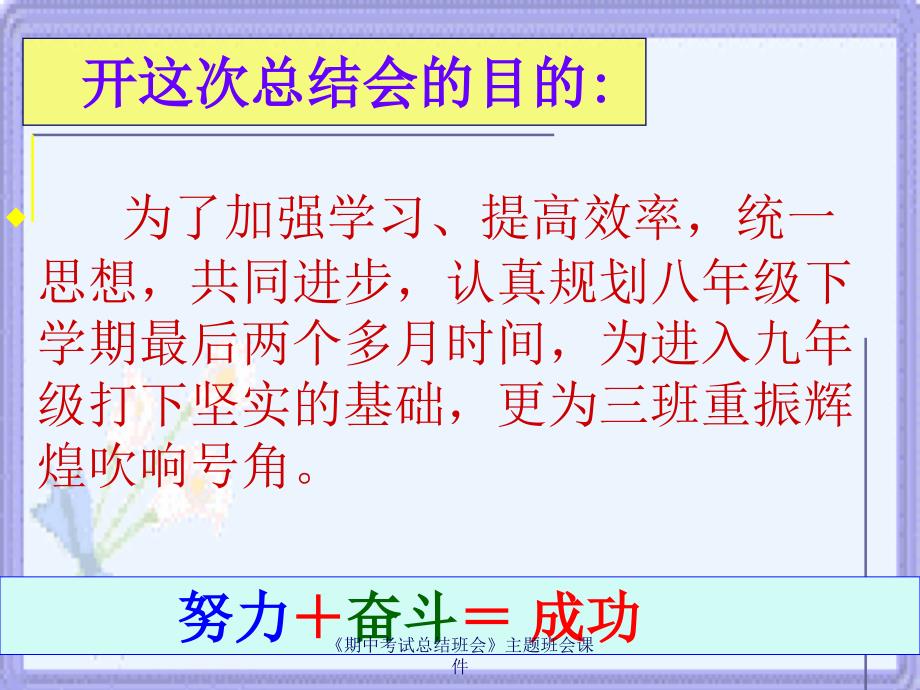 最新期中考试总结班会主题班会课件_第4页