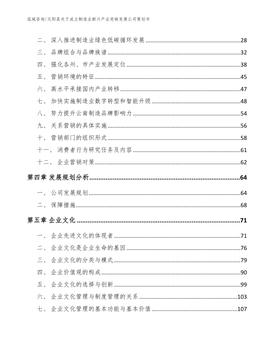 元阳县关于成立制造业新兴产业突破发展公司策划书_范文_第3页