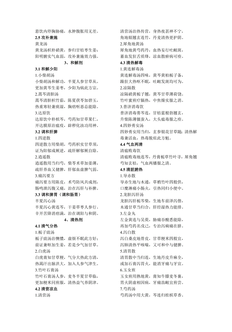 十二五版方剂学教材方剂歌诀汇编_第2页