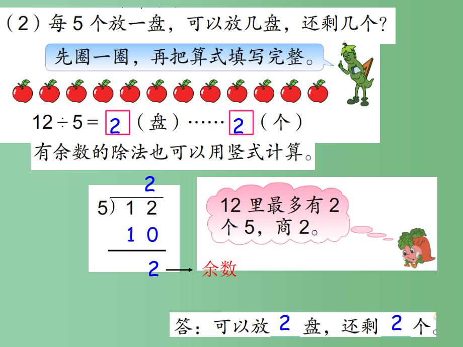 二年级数学下册 第一单元《有余数的除法》课件3 苏教版_第4页