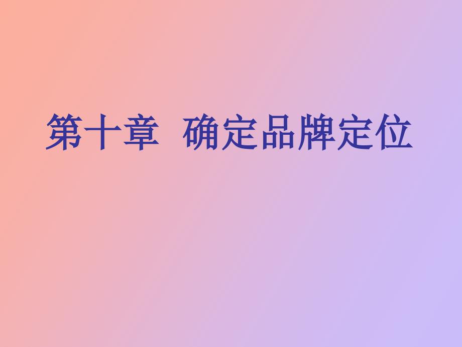 确定品牌定位_第1页